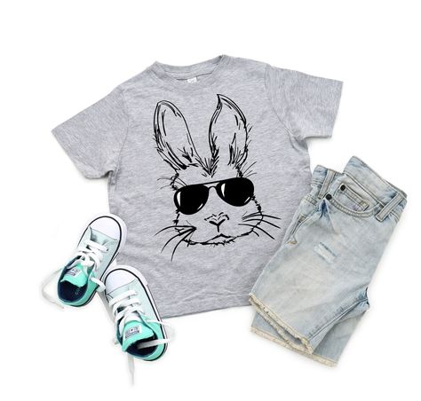 Easter Bunny Sunglasses Shirt Easter Bunny Shirt Kids Easter - Etsy Australia Toddler Boy Easter, Toddler Easter Shirt, Bunny Halloween Costume, Easter Shirts For Boys, Kids Easter Shirts, Easter Shirts, Easter Bunny Shirts, Toddler Easter, Easter Peeps