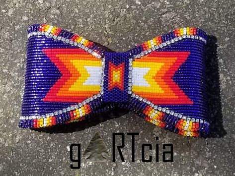 Beaded Bow Tie, Haida Tattoo, Indigenous Style, Beaded Ideas, Beading Designs, Beaded Patterns, Native American Beadwork Patterns, Beautiful Beaded Earring, Native Beading