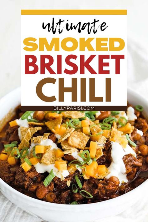 Smoked Brisket Chili Recipe, Beef Brisket Chili, Brisket Chili Recipe, Smoked Brisket Chili, Unique Chili Recipes, Winning Chili Recipes, Delicious Chili Recipe, Easy Ground Beef Recipes, Homemade Chili Recipe