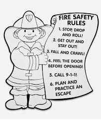 Rules Fire Safety Coloring Page - Free Printable Coloring Pages for Kids Free Fire Safety Printables, Safety Coloring Pages, Fire Safety Worksheets, Fire Safety Rules, Fire Safety Free, Fire Safety For Kids, Fire Safety Activities, Fire Safety Preschool, Fire Safety Week