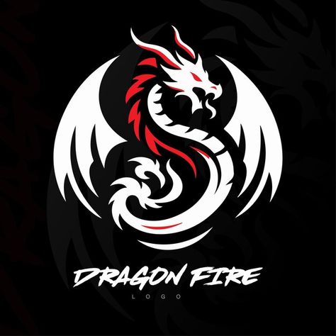 Dragon fire | Premium Vector #Freepik #vector Dragon Logo Design, Logo Dragon, Dragon Logo, Dragon Fire, Photo Logo Design, Fire Dragon, Dragon Design, Photo Logo, Premium Vector