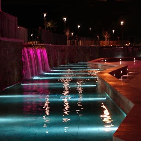 Underwater luminaires Water Feature Lighting, Underwater Pool Light, Underwater Lighting, Feature Lighting, Underwater Light, Urban Housing, Architecture Elevation, Rustic Window, Lighting Techniques