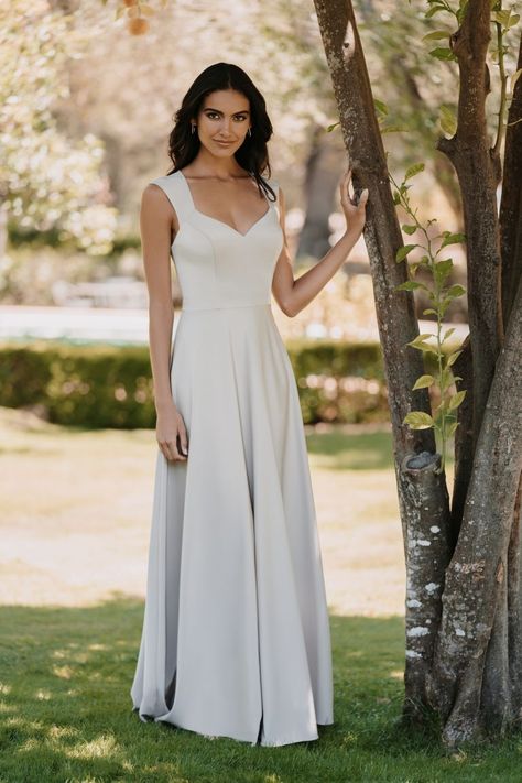 Style: 1706 | Allure Bridals Wedding Dress Thick Straps, Dress Thick Straps, Long Bridesmaid Dress, Wedding Dress Sizes, Bridesmaids Dress, Allure Bridal, Satin Gown, Pleated Fabric, Stretch Satin