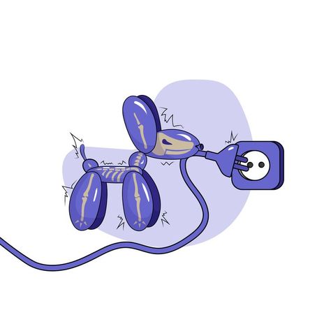 Oishh!!! Be carefull Bobo! #illustration #vector #doggo #cartoon #cute #globoflexia #balloon #skullbones #electrocuted #error404 Dog Vector Illustration, Dog Vector, Gcse Art, Balloon Dog, Balloon Animals, Character Design Animation, Cartoon Cute, Skull And Bones, Illustration Vector