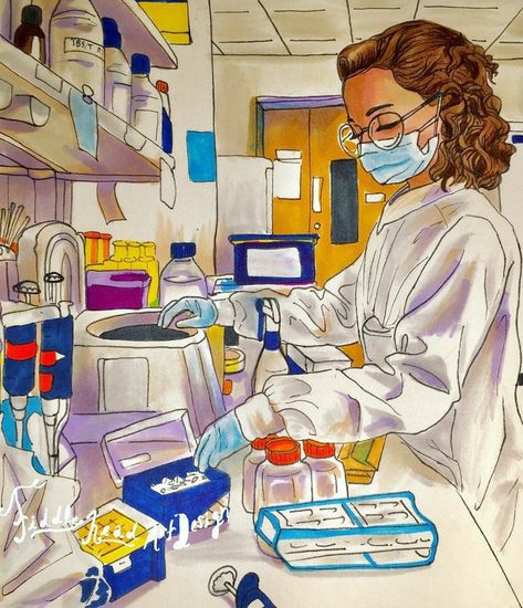 Science Witch, Science Pics, Biotechnology Art, Laboratory Medicine, Pharmacy Art, Chemistry Art, Science Girl, Laboratory Technician, Science Stickers