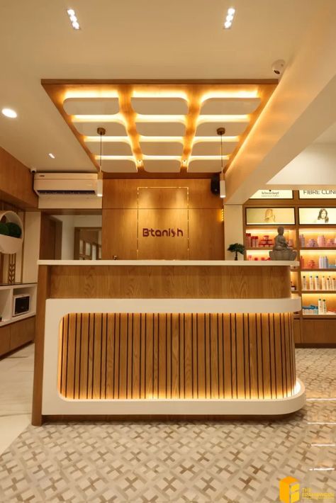 Shop Ceiling Design Interiors, Cashwrap Design, Cash Counter Back Wall Designs, Modern Cash Counter Design Retail Shops, Cash Counter Design Modern, Cash Counter Design Retail Shops, The Ceiling Design, Cashier Counter Design, Cashier Table