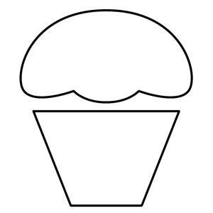 Cupcake Applique Pattern, Cupcake Pattern Printable, Muffin Template Free Printable, Muffin Template, Muffin Craft, Applique Templates Printable Free, Cupcake Applique, Christmas Applique Patterns, Homemade Baby Gifts