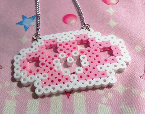 Cutecore Perler Bead, Perler Necklaces, Kandi Inspo, Easy Perler Bead Patterns, Pokemon Perler Beads, Kandi Ideas, Pearl Beads Pattern, Perler Ideas, Easy Perler Beads Ideas