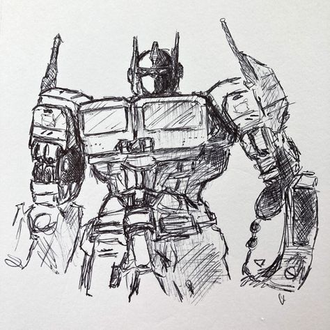 Transformers Drawing Optimus Prime, Transformers Art Drawing, Optimus Prime Tattoo, Optimus Prime Sketch, Optimus Prime Drawing, Draw Optimus Prime, Optimus Prime Painting, Transformers Sketch, Drawing Transformers