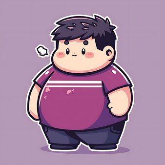 Fat Character Design Male, Avatar Moodboard, Chubby Boy Drawing, Chubby Boy Art, Chubby Character, Fat Cartoon Characters, Chibi Bear, Popular Anime Character, Most Popular Anime Characters