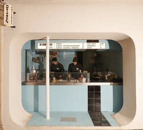 experiential | Are.na Mini Cafeteria, White Restaurant, Small Cafe Design, Coffee Shop Interior Design, Storefront Design, Cafe Shop Design, Small Cafe, Kiosk Design, Coffee Shops Interior