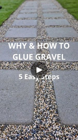 768K views · 29K reactions | The final step for any walkway with gravel is to glue it down to secure it, fortunately it's the easiest step of all!  #homeimprovements #homeimprovement #homeimprovementprojects #diy #diyhomeremodel #diyhomeimprovement #diyhomeprojects #diyrenovation #diyprojects #diywalkway #gravelpath #walkway #jennovation #thejennovation | Jenn Parker | thejennovation · Original audio Backyard With Gravel, Landscaping With Large Rocks Front Yard, Gravel Landscaping, Landscaping With Large Rocks Natural, Backyard Walkway, Front Yard Landscaping Diy, Landscaping With Boulders, Front Yard Landscaping Plans, Landscaping With Large Rocks