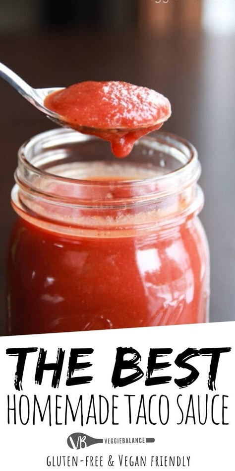 Ortega Taco Sauce Recipe, Homemade Taco Sauce, Taco Sauce Recipes, Gluten Free Tacos, How To Make Taco, Taco Sauce, Homemade Tacos, Never Go Back, Sauce Tomate