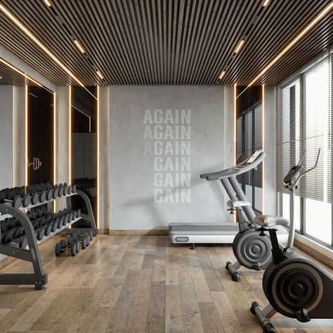 Gym Design Ideas, Commercial Gym Design, Gym Design Interior, House Gym, Basement Gym, Gym Room At Home, Gym Lockers, Cardio Machines, Gym Interior