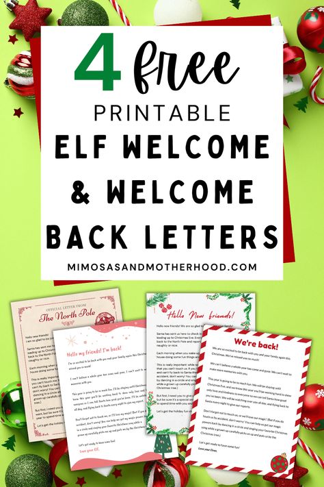 Free Elf On The Shelf Arrival Letter Printable, Welcome Back Elves Ideas, Elf On The Shelf Last Year Letter, Classroom Elf Welcome Letter, We’re Back Letter Elf On The Shelf, Christmas Elf Letter, Welcome Note From Elf On The Shelf, Elf On The Shelf Is Back Letter, Free Elf On The Shelf Welcome Letter