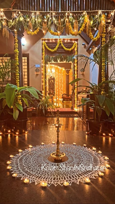 Indian Festive Decor At Home, Diwali Outside Decor, Deepam Decoration Ideas, Mandir Decorations At Home, Home Diwali Decoration, Diwali House Decor, Mandir Decoration For Diwali, Diwali Decor At Home, Diwali Outdoor Decorations