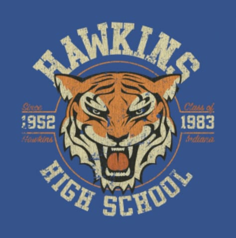 School Tshirt Designs, Hawkins High School, School Spirit Shirts Designs, Stranger Things Merchandise, School Shirt Designs, Stranger Things Tshirt, School Spirit Shirts, Stranger Things Aesthetic, Student Council