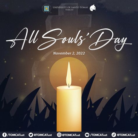 All Saints Day Pubmat, All Souls Day Pubmat, University Of Santo Tomas, Vintage Ticket, Graphic Design Infographic, All Souls Day, All Saints Day, All Souls, Bible Study Lessons