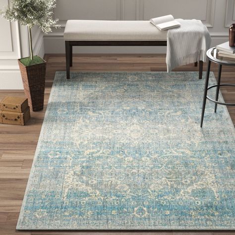 Birch Lane™ Heritage Jonas Teal Blue Mustard Beige Area Rug & Reviews | Wayfair Dark Grey Walls, Teal Area Rug, Light Blue Area Rug, Beige Area Rug, Classic Rugs, Grey And Beige, Beige Area Rugs, Grey Rugs, Bungalow Rose