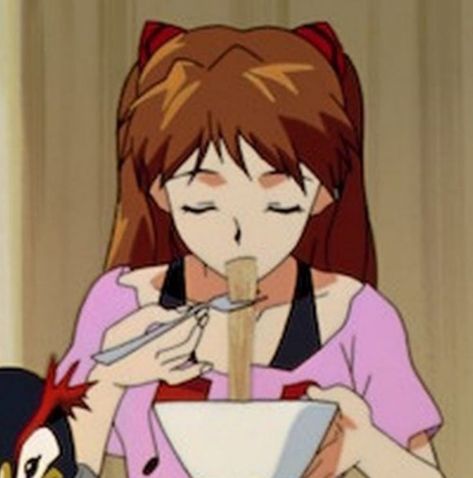 matching pfps of Shinji and Asuka from Neon Genesis Evangelion eating ramen in sync Evangelion Shinji, Evangelion Art, Neon Evangelion, Anime Head, Asuka Langley, Rei Ayanami, Genesis Evangelion, Neon Genesis, Anime Best Friends