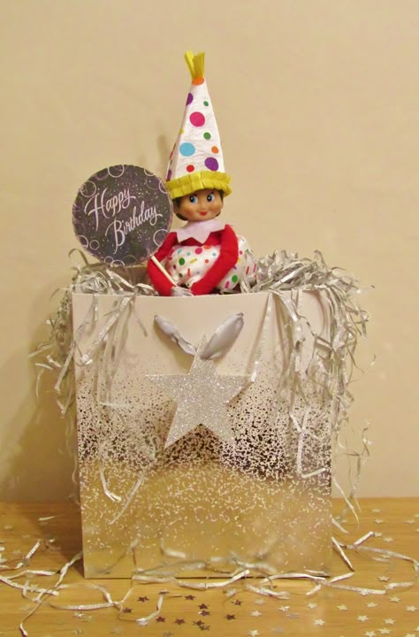 Elf On The Shelf Celebrating Birthday, Elf On Shelf Happy Birthday Ideas, Elf On The Shelf Happy Birthday, Elf On The Shelf Happy Birthday Ideas, Elf Birthday Ideas On The Shelf, Elf On The Shelf Birthday Party, Happy Birthday Elf On The Shelf Ideas, Elf On Shelf Birthday Ideas, Elf On Shelf Birthday