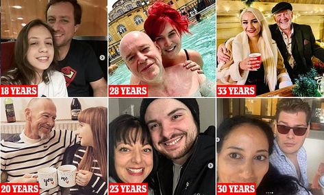 Age gap couples reveal their stories | Daily Mail Online Big Age Gap Couple Aesthetic, Age Gap Marriage, Age Gap Relationship Aesthetic Couple, Age Difference Aesthetic, Couples With Age Gap, Cute Age Gap Couples, Couple Age Difference, Manga With Age Gap, Age Gap Couple Aesthetic