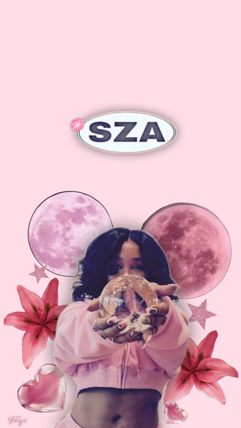 Pink planet star earth heart Sza wallpaper pink background flowers kiss print in pink Pink Planets Wallpaper, Bored In Class, Planets Wallpaper, Planets, Pink