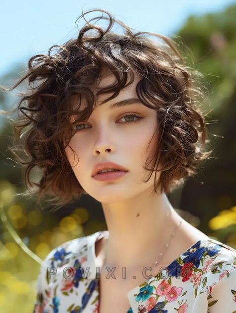 Short Textured Bob With Bangs, Women With Round Faces, Chin Length Haircuts, Asymmetrical Bob Haircuts, Flamboyant Gamine, Side Bangs Hairstyles, Funky Short Hair, Hair Adviser, Really Short Hair