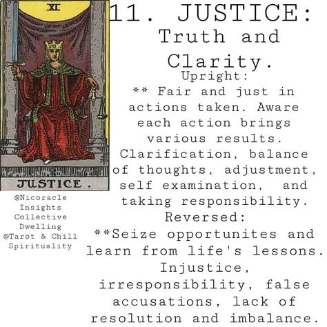 Justice Tarot Card Meaning, Tarot Justice, Justice Tarot Card, Justice Tarot, Card Meanings, Zodiac Cards, Tarot Tips, Tarot Meanings, Tarot Major Arcana