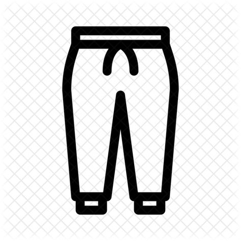 Sweatpants Icon - Download in Line Style Sweatpants Template, Logo Sweatpants, Cartoon Sweatpants, Sweatpants Graphic, Logo Detail Sweatpants For Sports, Bell Bottoms, Color Change, Sweatpants, Outfit Accessories