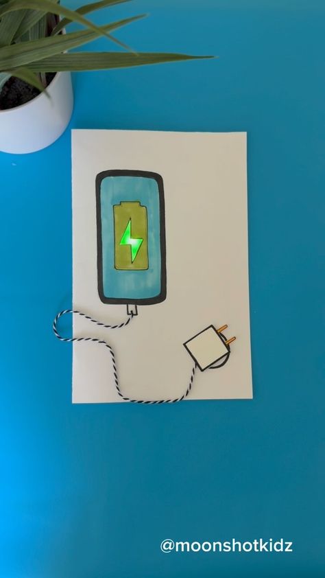 Is it possible to create a paper circuit without conductive copper tape? Of course! You can use kitchen aluminum foil. Cut it, glue it, and… | Instagram Flywire Circuit, Electric Circuit Activity, Copper Tape Circuit, Paper Circuit, Dashed Line, Paper Circuits, Copper Tape, Solid Line, Printed Circuit Board