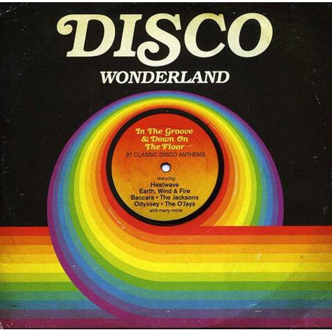 Disco Cd, Boogie Wonderland, Disco Aesthetic, Disco Fever, 70s Aesthetic, Disco Music, 70s Disco, Rainbow Aesthetic, Photo Wall Collage