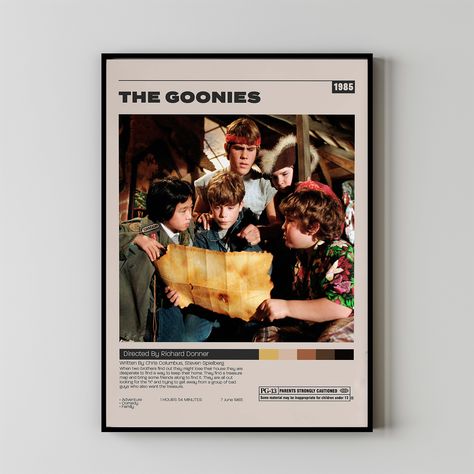 The Goonies Poster, Richard Donner, Minimalist Movie Poster The Goonies Poster, Chris Columbus, The Goonies, Classic Poster, Minimalist Movie Poster, Goonies, Steven Spielberg, Film Prints, Movie Poster