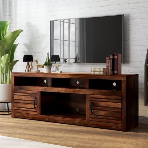 Practical Living Room, Tv Room Design, Cool Tv Stands, Rack Tv, Living Room Tv Stand, Tv Stand Wood, Tv Stands And Entertainment Centers, Tv Console, Tv Cabinet