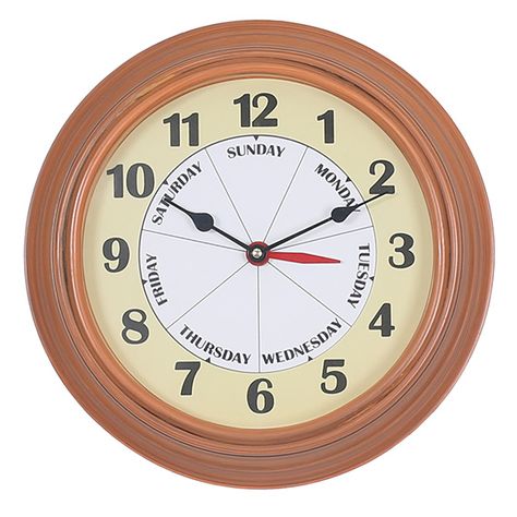 Days Of The Week Clock Retirement Clock, Gifts For Seniors Citizens, Retired People, Clock Display, Red Day, Analog Clock, Kitchen Helper, Household Decor, Days Of The Week