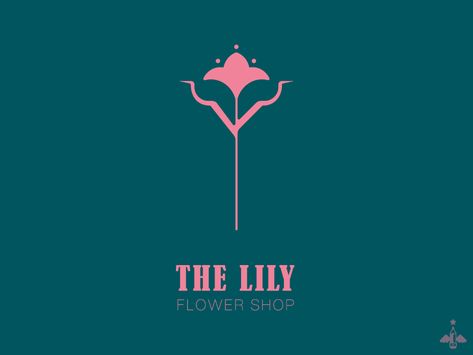 Lily Logo Design, Lily Of The Valley Logo Design, Logo For Flower Shop, Logo Lilly, Water Lily Logo Design, Lily Flower Logo, Lily Symbolism, Lily Flower Design, Martagon Lily