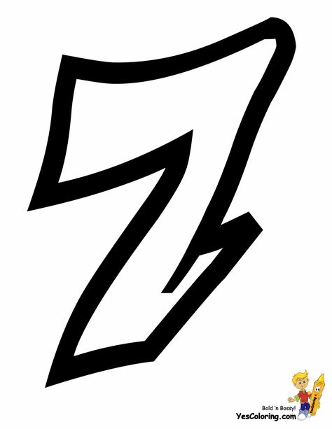 throw-up-graffiti-7-numbers-coloring-page-at-yescoloring.gif 935×1.210 Pixel 7 Graffiti Number, Graffiti Coloring Pages, Paper Graffiti, Graffiti Numbers, Fonts To Draw, Graffiti Coloring, Coloring Paper, Graffiti Art Letters, Graffiti Letters