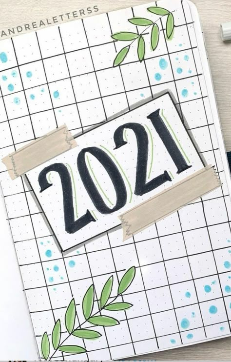 New Year Journal Cover, Year Cover Page Bullet Journal, 2024 Cover Page, Bullet Journal 1st Page, Bullet Journal Ideas 2024 Cover Page, Bullet Journal Year Cover, Bullet Journal Month, Bullet Journel, Creating A Bullet Journal