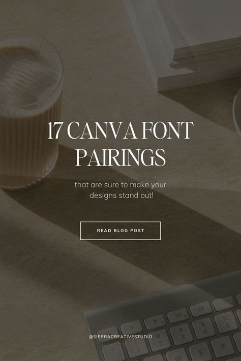 Beautiful Canva Font Pairings to Make Your Business Graphics Stand Out When it comes to design, fonts have a profound impact on our final output. It's no surprise that you often find yourself contemplating the age-old question: 'Which fonts go well together?' Yes, we understand the struggle, and that's precisely why we Canva Professional Fonts, Classy Fonts Canva, Canva Luxury Font Pairings, Sophisticated Font Pairings, Cottagecore Fonts Canva, Elegant Canva Font Pairings, Canva Pairing Fonts, Canva Text Combos, The Seasons Font Pairing