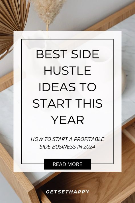 8 Best Side Hustle Ideas to Start This Year | GetSetHappy Hustle Aesthetic, Social Media Growth Strategy, Websites To Make Money, Boss Aesthetic, Home Based Work, Social Media Hacks, Beginners Fitness, Passive Money, Traditional Advertising