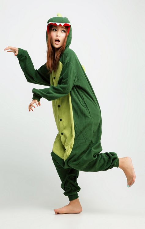 Adult Onesies, Party Pajamas, Animal Cosplay, Pajamas Winter, Pajama Costume, Animal Onesie, Cartoon Green, Unisex Pajamas, Green Dinosaur