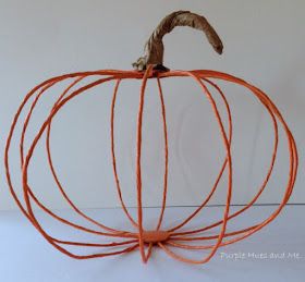 Purple Hues and Me: How to Make a Floral Wire Pumpkin Centerpiece Wire Pumpkin Centerpiece, Pumpkin Candle Centerpiece, Wire Pumpkin, Fall And Halloween Decor, Faux Candles, Light Up Pumpkins, Pumpkin Centerpiece, 2024 Halloween, Pumpkin Centerpieces