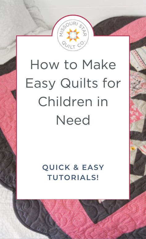 Save this Easy Quilts Cute Ideas for Children in Need To Make. Provides love, a sense of security, warmth, and comfort to children who are ill, traumatized, or otherwise in need through the gifts of new, handmade quilts or other sewing projects, lovingly created by YOU. Patterns For Children’s Quilts, Charity Quilt Patterns Simple, Scrappy Star Quilts Free Pattern, Comfort Quilts Ideas, Easy Charity Quilts Free Pattern, Child Quilt Patterns, Quilts With Applique Ideas, Doll Quilts Easy, Children’s Quilt Patterns