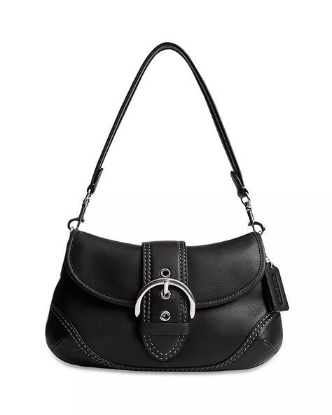 COACH - Soho Bag Black Coach Handbag, Vintage Coach Shoulder Bag, Coach Bag Black, Coach Black Bag, Cute Coach Bags, Coach Shoulder Bag Outfit, Coach Soho Bag, Black Hand Bag, Black Coach Bag