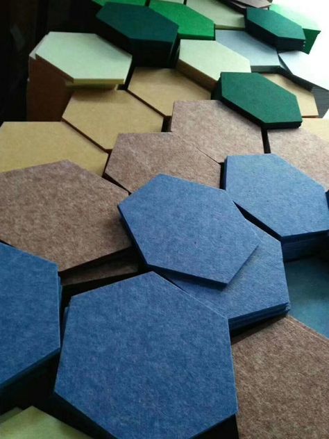 Acustic Panels, Hexagon Decor, Cork Wall Panels, Kids Church Decor, Drawing Room Design, Sound Panel, Wall Tiles Design, Cork Wall, Acoustic Wall Panels