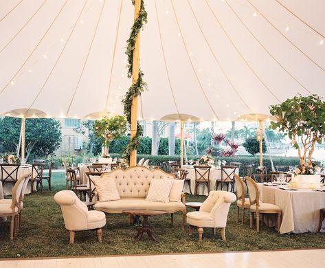 Wedding Tent Diy, Backyard Reception Decorations, Backyard Wedding Reception Tent, Backyard Wedding Tent, Pretty Backyard, Tent Diy, Backyard Wedding Reception, Wedding Layout, Tented Reception