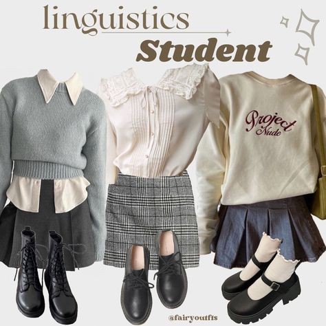 Latin Student Aesthetic, Infj Style, Student Clothes, Milk Buns, Outfit Coquette, Niche Aesthetic, Student Aesthetic, Capsule Wardrobe Women, Academia Outfits