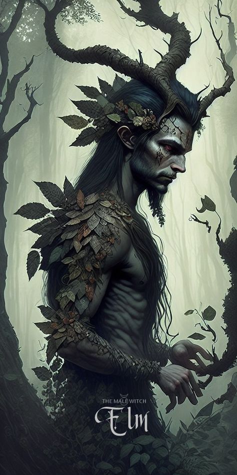 Male Witch, Celtic Gods, Tree People, Tree Spirit, Ancient Mythology, Nature Spirits, Inner Wisdom, Fantasy Paintings, Witch Art