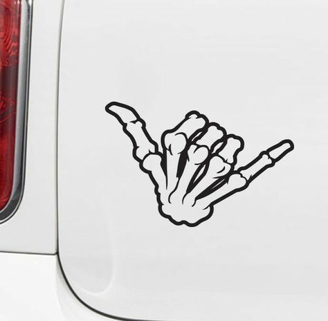 Shaka Tattoo, Atrapasueños Tattoo, Skeleton Sticker, Skeleton Tattoos, Skeleton Hand Tattoo, Skeleton Art, Skeleton Hand, Skeleton Hands, Skull Tattoos