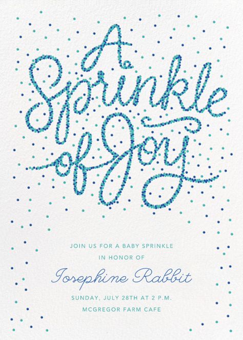 Sprinkle of Joy | Send online instantly | RSVP tracking Modern Baby Shower Themes, Online Baby Shower Invites, Online Baby Shower, March Baby, Sprinkle Shower, Joy Baby, Baby Shower Invitations Design, Custom Baby Shower Invitations, Creative Baby Shower